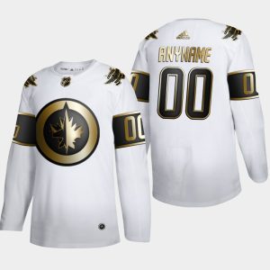 Winnipeg Jets Trikot Benutzerdefinierte #00 NHL Golden Edition Weiß Authentic